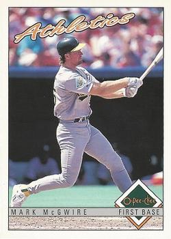 #201 Mark McGwire - Oakland Athletics - 1993 O-Pee-Chee Baseball