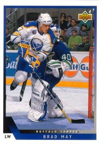 #201 Brad May - Buffalo Sabres - 1993-94 Upper Deck Hockey