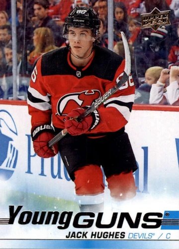 #201 Jack Hughes - New Jersey Devils - 2019-20 Upper Deck Hockey
