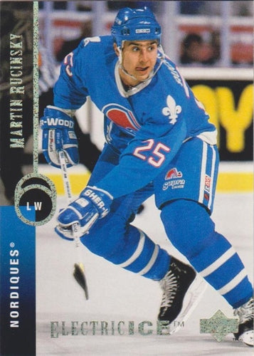 #201 Martin Rucinsky - Quebec Nordiques - 1994-95 Upper Deck Hockey - Electric Ice
