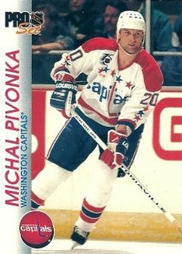 #201 Michal Pivonka - Washington Capitals - 1992-93 Pro Set Hockey