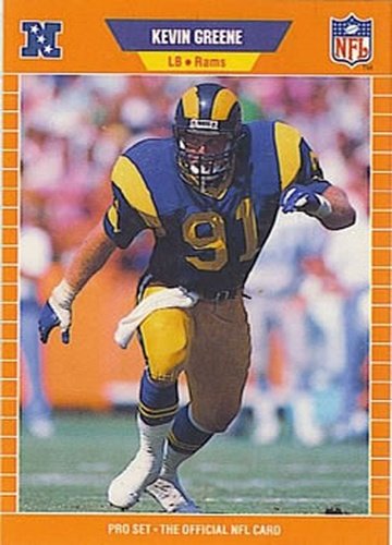 #201 Kevin Greene - Los Angeles Rams - 1989 Pro Set Football