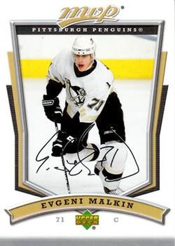 #201 Evgeni Malkin - Pittsburgh Penguins - 2007-08 Upper Deck MVP Hockey