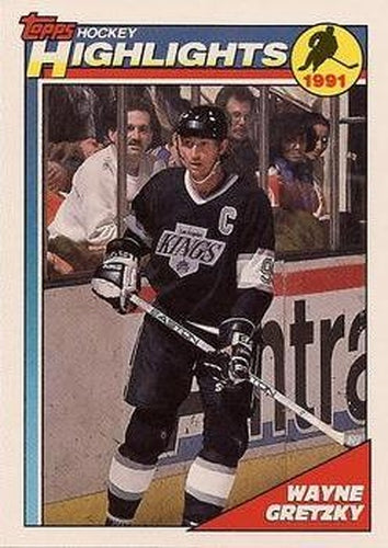 #201 Wayne Gretzky - Los Angeles Kings - 1991-92 Topps Hockey