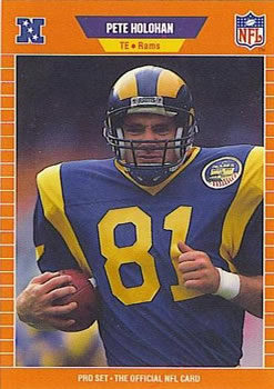 #202 Pete Holohan - Los Angeles Rams - 1989 Pro Set Football