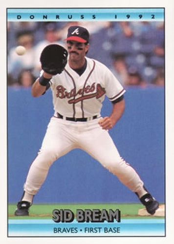#202 Sid Bream - Atlanta Braves - 1992 Donruss Baseball