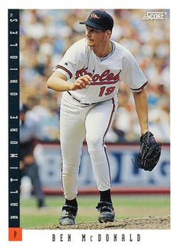 #202 Ben McDonald - Baltimore Orioles - 1993 Score Baseball
