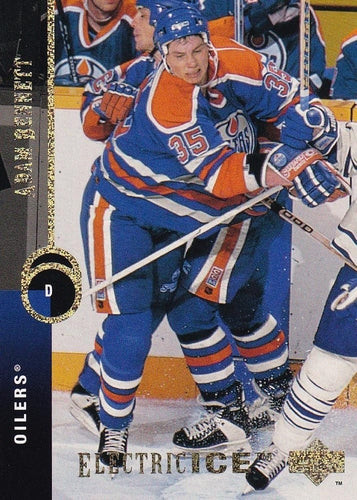 #202 Adam Bennett - Edmonton Oilers - 1994-95 Upper Deck Hockey - Electric Ice