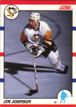 #202 Jim Johnson - Pittsburgh Penguins - 1990-91 Score Canadian Hockey
