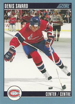 #202 Denis Savard - Montreal Canadiens - 1992-93 Score Canadian Hockey