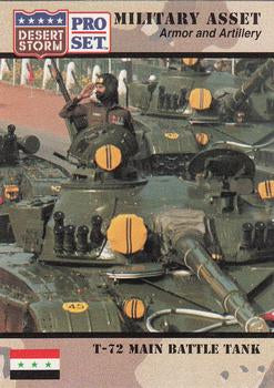 #202 T-72 Main Battle Tank - 1991 Pro Set Desert Storm