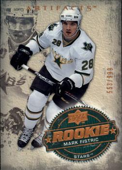 #202 Mark Fistric - Dallas Stars - 2008-09 Upper Deck Artifacts Hockey