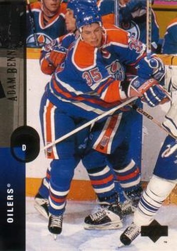 #202 Adam Bennett - Edmonton Oilers - 1994-95 Upper Deck Hockey