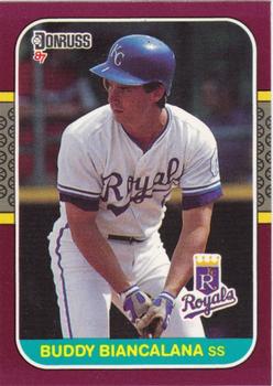 #202 Buddy Biancalana - Kansas City Royals - 1987 Donruss Opening Day Baseball
