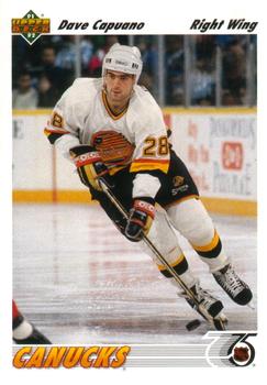 #202 Dave Capuano - Vancouver Canucks - 1991-92 Upper Deck Hockey