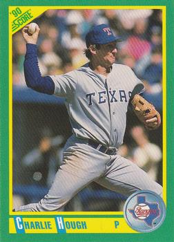 #202 Charlie Hough - Texas Rangers - 1990 Score Baseball