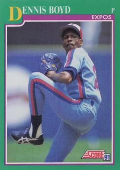 #202 Dennis Boyd - Montreal Expos - 1991 Score Baseball