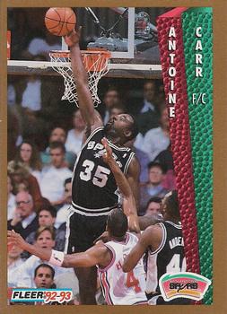 #202 Antoine Carr - San Antonio Spurs - 1992-93 Fleer Basketball