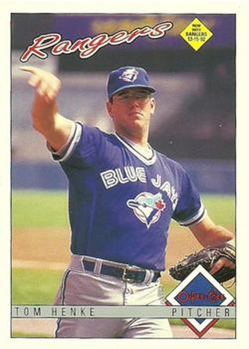 #202 Tom Henke - Texas Rangers - 1993 O-Pee-Chee Baseball