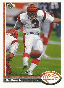 #202 Jim Breech - Cincinnati Bengals - 1991 Upper Deck Football