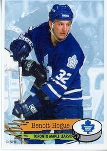 #202 Benoit Hogue - Toronto Maple Leafs - 1995-96 Panini Hockey Stickers