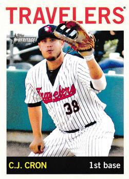 #202 C.J. Cron - Arkansas Travelers - 2013 Topps Heritage Minor League Baseball