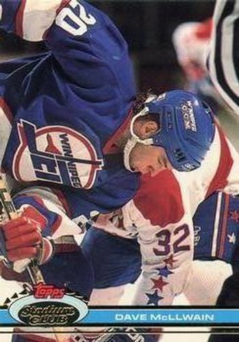#202 Dave McLlwain - Winnipeg Jets - 1991-92 Stadium Club Hockey