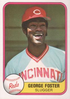 #202 George Foster - Cincinnati Reds - 1981 Fleer Baseball