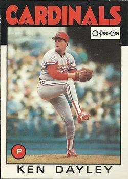 #202 Ken Dayley - St. Louis Cardinals - 1986 O-Pee-Chee Baseball