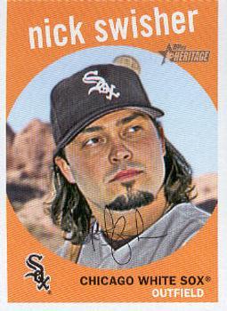 #202 Nick Swisher - Chicago White Sox - 2008 Topps Heritage Baseball