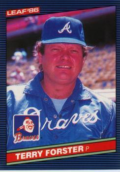 #202 Terry Forster - Atlanta Braves - 1986 Leaf Baseball