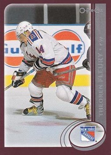#202 Theoren Fleury - New York Rangers - 2002-03 O-Pee-Chee Hockey
