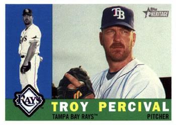#202 Troy Percival - Tampa Bay Rays - 2009 Topps Heritage Baseball
