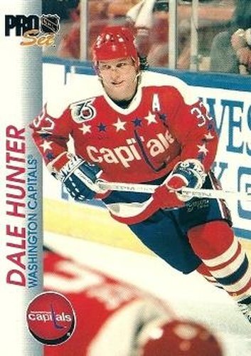 #202 Dale Hunter - Washington Capitals - 1992-93 Pro Set Hockey