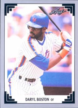 #202 Daryl Boston - New York Mets - 1991 Leaf Baseball