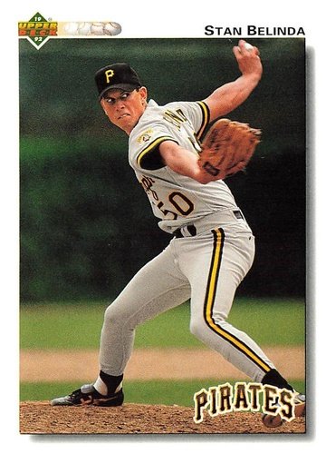#202 Stan Belinda - Pittsburgh Pirates - 1992 Upper Deck Baseball