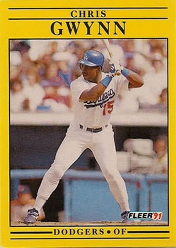 #202 Chris Gwynn - Los Angeles Dodgers - 1991 Fleer Baseball