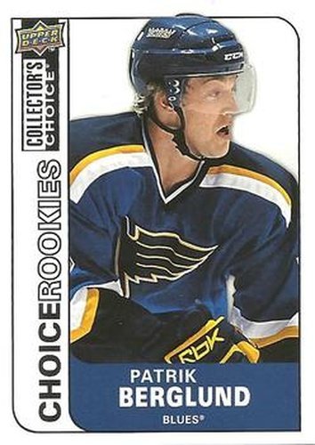#202 Patrik Berglund - St. Louis Blues - 2008-09 Collector's Choice Hockey