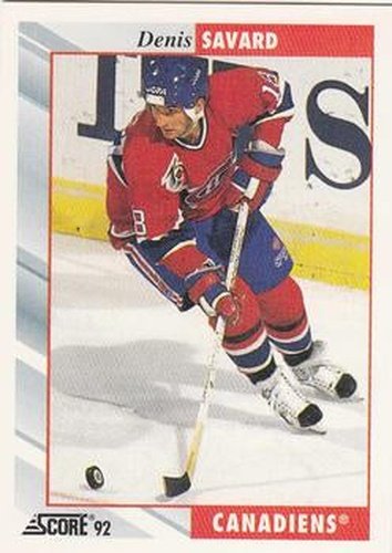 #202 Denis Savard - Montreal Canadiens - 1992-93 Score USA Hockey