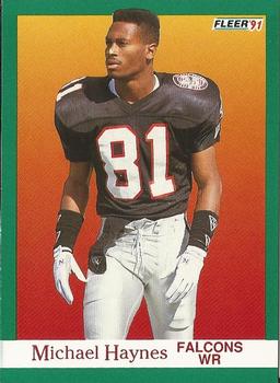 #202 Michael Haynes - Atlanta Falcons - 1991 Fleer Football