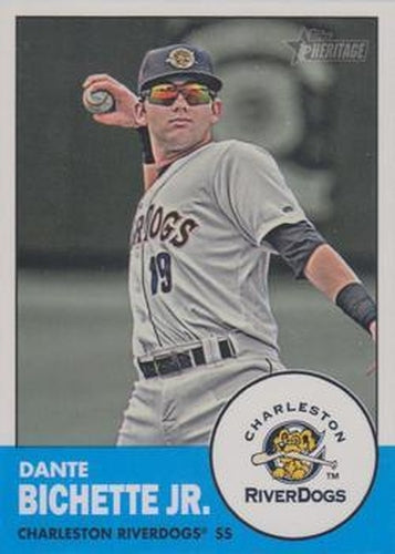 #202a Dante Bichette Jr. - Charleston RiverDogs - 2012 Topps Heritage Minor League Baseball