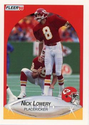 #202 Nick Lowery - Kansas City Chiefs - 1990 Fleer Football