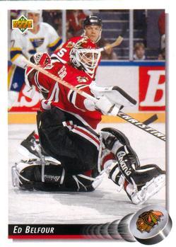 #203 Ed Belfour - Chicago Blackhawks - 1992-93 Upper Deck Hockey