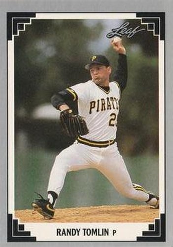 #203 Randy Tomlin - Pittsburgh Pirates - 1991 Leaf Baseball