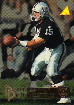 #203 Jeff Hostetler - Oakland Raiders - 1995 Pinnacle Football