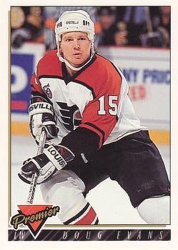 #203 Doug Evans - Philadelphia Flyers - 1993-94 Topps Premier Hockey