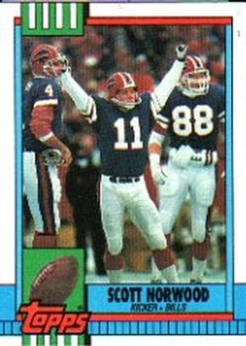 #203 Scott Norwood - Buffalo Bills - 1990 Topps Football