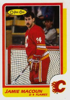 #203 Jamie Macoun - Calgary Flames - 1986-87 O-Pee-Chee Hockey