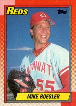 #203 Mike Roesler - Cincinnati Reds - 1990 Topps Baseball