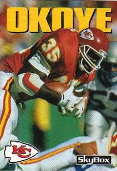 #203 Christian Okoye - Kansas City Chiefs - 1992 SkyBox Impact Football